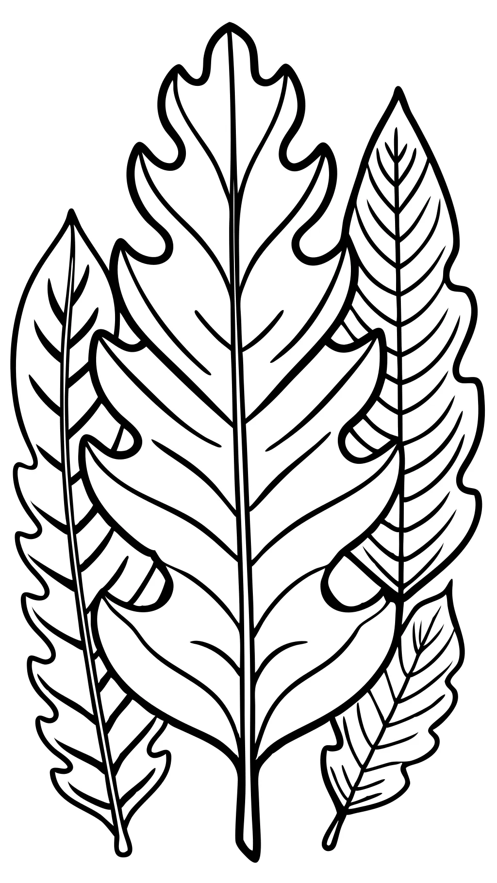 coloring pages of leaves